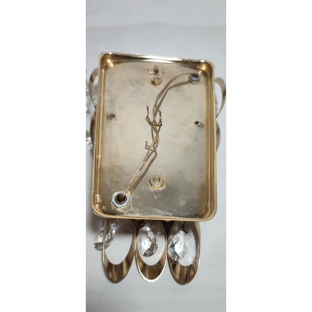 Crystal Wall Lights, Germany, 1960s, Set of 2 For Sale - Image 10 of 14