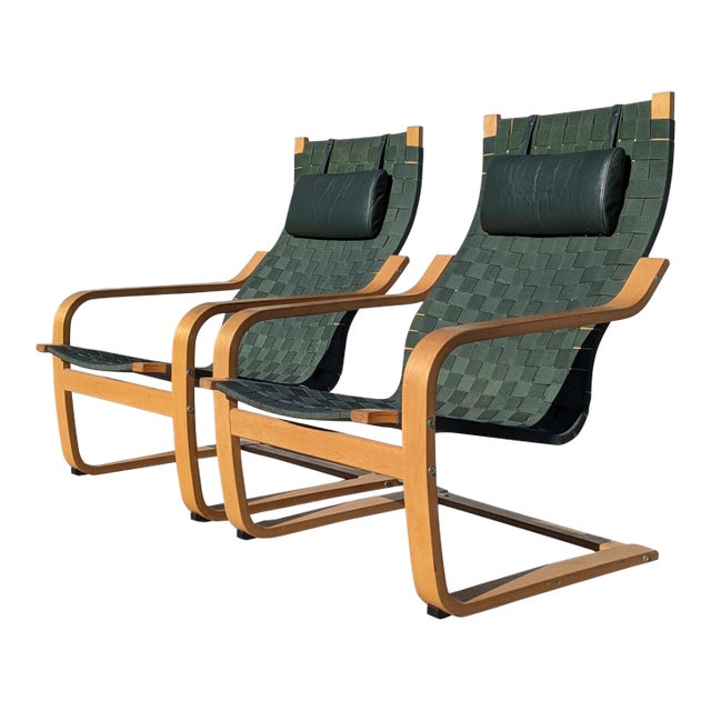 Mid-Century Modern Aalto Tribute Points Lounge Chairs by Noboru Nakamura for Ikea, Limited Edition, 1990s For Sale