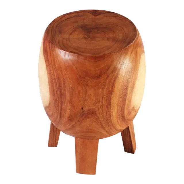 Two Nature Colors Accent or Side Table or Stool For Sale
