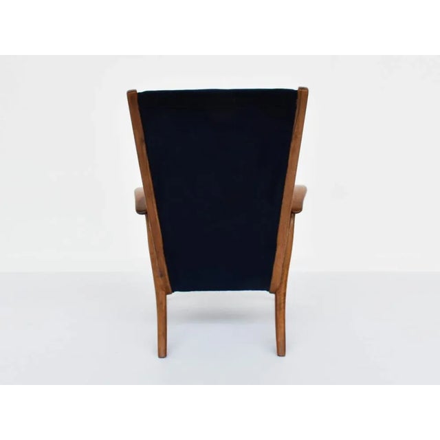 Textile Triennale Armchair by Guglielmo Pecorini, Italy, 1948 For Sale - Image 7 of 13