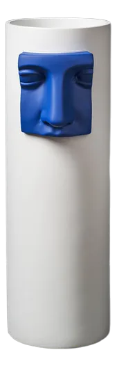 Italian Ceramic Nose Junone Vase in Blue by Marco Segantin for VGnewtrend