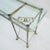 Italian Hoof Feet Brass Frame Base 3/4" Glass Top Console Hall Table For Sale - Image 11 of 13