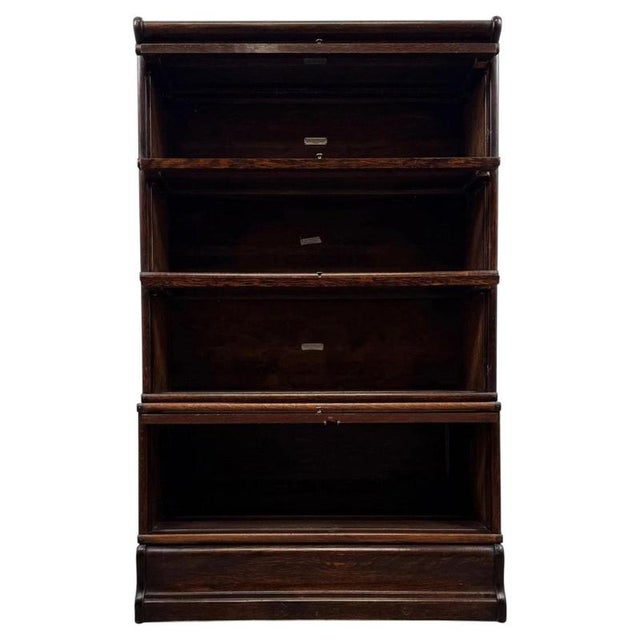 2000 - 2009 Antique English Oak Stacking Bookcase from Globe Wernicke, 1900s For Sale - Image 5 of 13