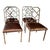 1970s Milo Baughman for Dia Chrome Chippendale Dining Chairs - Set of 2 For Sale