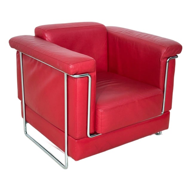 Carat Club Chair in Red Leather from Züco For Sale