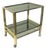 Vintage Brass & Chrome Two Tier Bar Trolley, 1970s For Sale