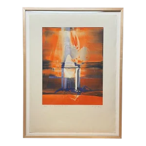 Original Sergio Moyano 'door to a Compassionate Life' Abstract Monotype Painting