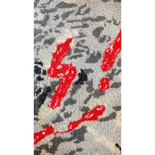 Hand-Tufted Wool The Passage of Time Art Tapestry by Bernard Quentin, France, 1998 For Sale - Image 6 of 14