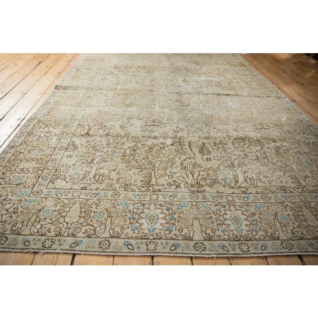 Vintage Distressed Tabriz Carpet - 6'8" X 9'6" For Sale - Image 11 of 13