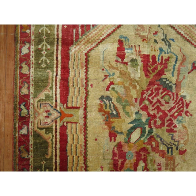 Zabihi Collection Antique Turkish Ghiordes Rug - 3'11" x 6' For Sale - Image 4 of 6