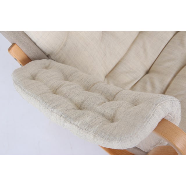 Set of Pernilla 69 Chair and Footstool by Bruno Mathsson for Dux For Sale - Image 6 of 12