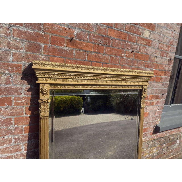 W: 117cm (46.1")h: 147cm (57.9")d: 8cm (3.1") a stuning large antique english 19th century carved wood & gesso statement...