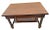 Jacobean Antique Barley-Twist Tiger Oak Library Desk Writing Table Jacobean Revival Shelf For Sale - Image 3 of 13