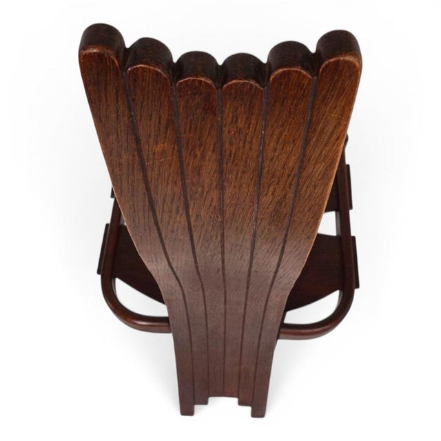 1980s Brutalist Chair in Oak from Allmilmö, 1980s For Sale - Image 5 of 18