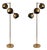 Vintage Koch & Lowy Sonneman Arredoluce Angelo Lelii Brass Floor Lamps For Sale