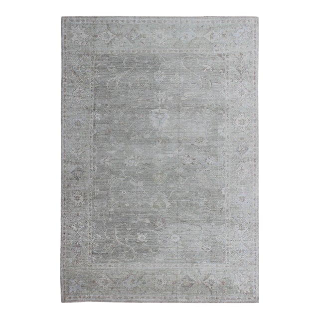 Large Turkish Angora Oushak Rug Measures: 12'5 X 16'9 by Keivan Woven Arts For Sale