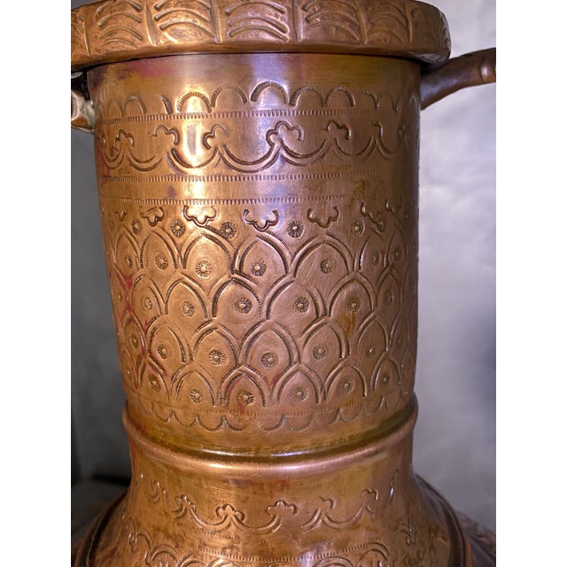 Chiseled and Embossed Copper Amphora, 1890s For Sale - Image 12 of 17