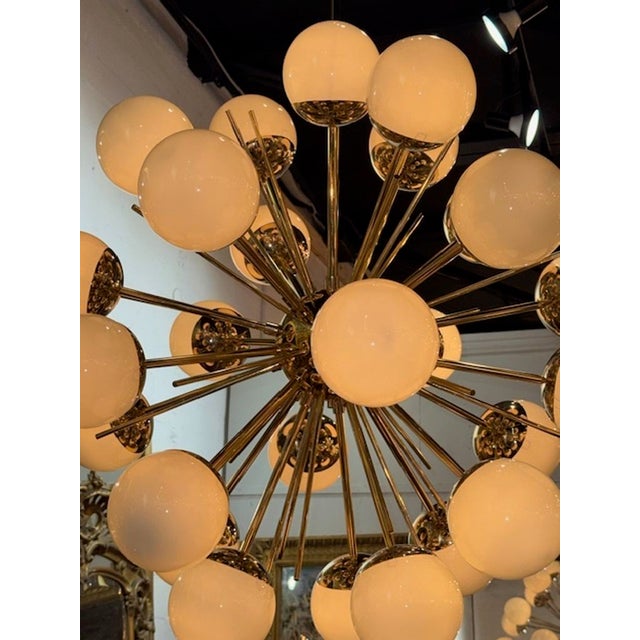 Modern Italian Murano Sputnik Chandelier For Sale - Image 3 of 5