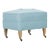 Alcott Ottoman, Sky Linen For Sale