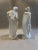 White Pair of Cross Sword Hallmark Kalk Porcelain German Figurine Man & Woman For Sale - Image 8 of 12