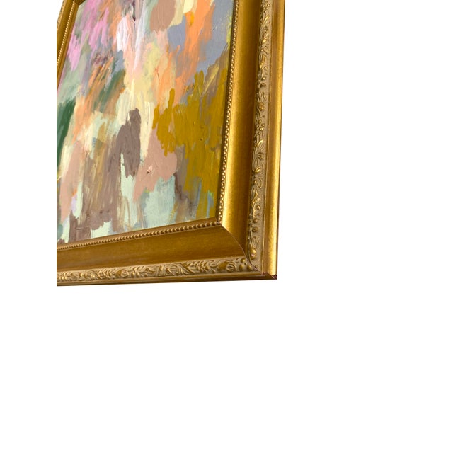 Abstract "Spring Ether" 2026 Original Painting With Vintage Frame by Jessalin Beutler For Sale - Image 3 of 5
