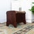 19th Century Wood and Waxed Canvas Shoe Shine Stool With Storage For Sale - Image 13 of 16