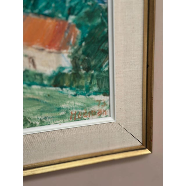 John Hedman, Coastline, 1973, Oil on Panel For Sale - Image 7 of 18