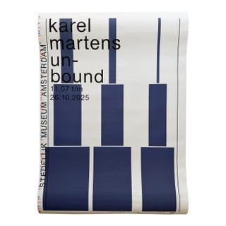 Karel Martens – Unbound (2025),Exhibition Poster, Dutch Design, Printed in Netherlands For Sale