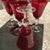 1960s Shabby Chic Ruby, Red Hand Blown Water Goblets - Set of 4 For Sale - Image 4 of 7