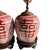 Mid 20th Century Chinese Red Double Happiness Porcelain Ginger Jar Lamps - a Pair For Sale - Image 15 of 15