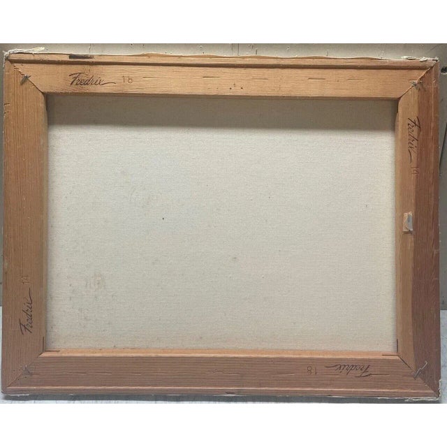 Original John Loughlin 'new England Winter Stream Forest Landscape Oil Painting For Sale - Image 10 of 10