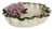 Pottery Vide-Poche with Floral Decorations, France, 1970s For Sale