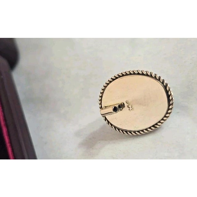 Antique Egyptian Revival Victorian 9ct Gold Scarab Beetle Pin For Sale - Image 17 of 18