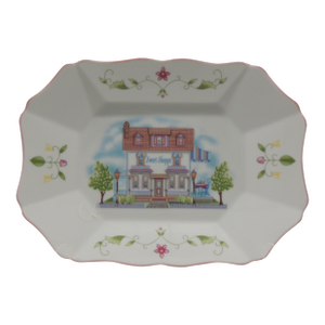 Vintage Lenox Shoppe Hand-Painted Candy Dish