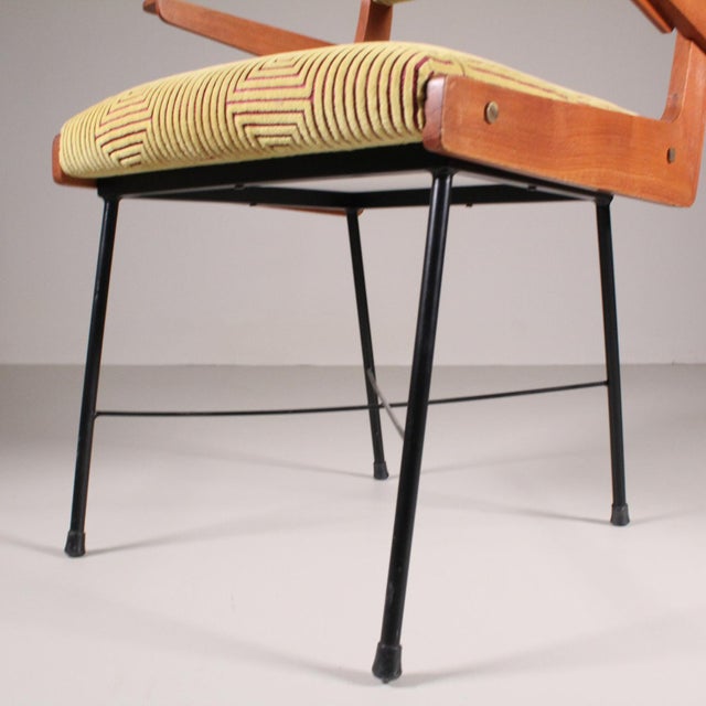 Vintage Chair in Velvet For Sale - Image 14 of 15