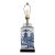 Vintage Frederick Cooper Chinoiserie Blue & White Lidded Jar Table Lamp — 28” For Sale