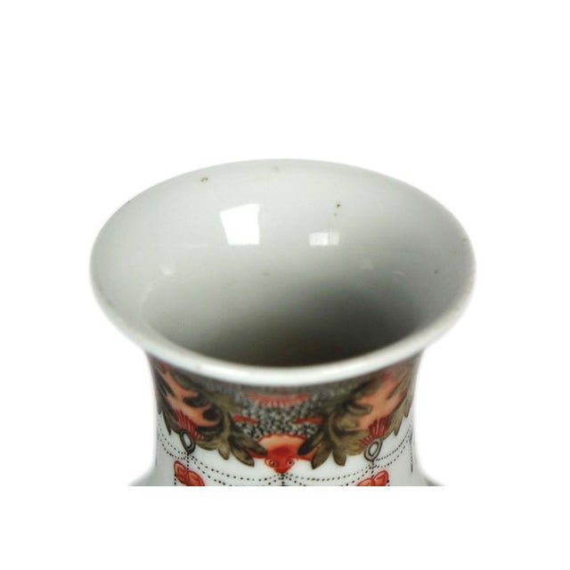 19th Century Antique Chinese Porcelain Vase With Calligraphy & Figural Scene For Sale - Image 5 of 8