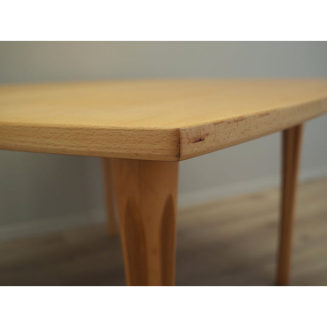 Vintage Danish Beech Table by Takshi Okamura & Erik Marquardsen for Getama, 1970s For Sale - Image 11 of 18
