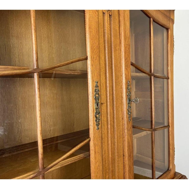Vintage French Display Cabinet in Oak For Sale - Image 6 of 18