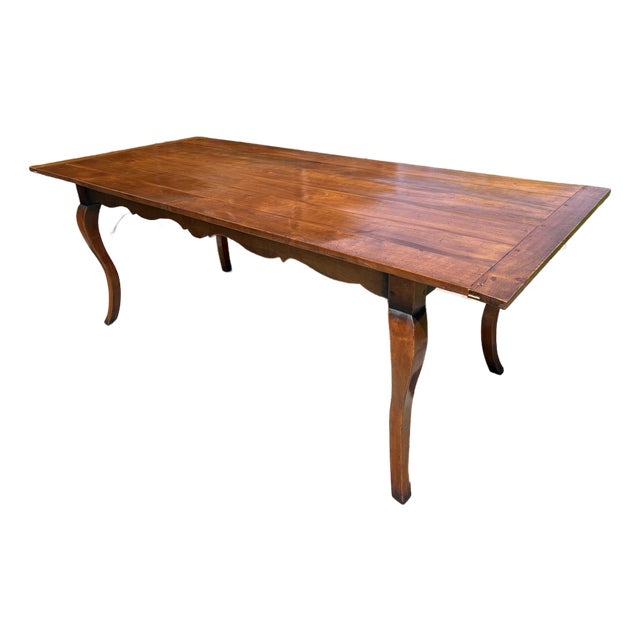 Vintage Handcrafted French Country Style Dining Table For Sale
