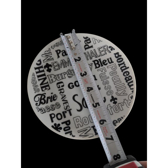 Mid Century Modern Fine Cheeses Charcuterie Plates-Set of 5 For Sale - Image 9 of 10