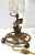 Art Nouveau French Wrought Iron Lamp with Glass Shade, 1920s For Sale - Image 8 of 11
