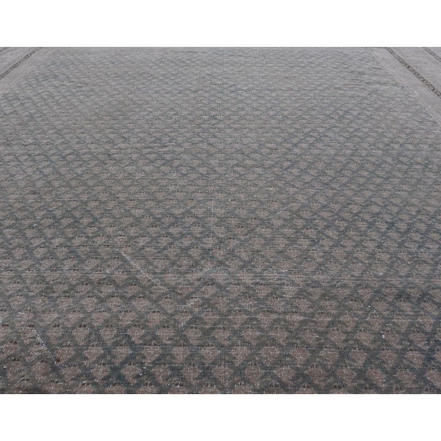 Minimalist Design Antique Persian Tabriz Rug With All-Over Small Scale Design For Sale - Image 12 of 14