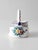 Shabby Chic Vintage Crespo Spanish Faience Coaster Set With Basket Holder For Sale - Image 3 of 15