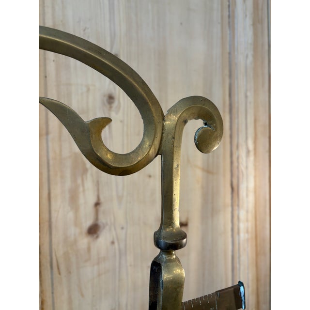 P Quindici 19th Century Chilog Brass and Marble Balance Scale For Sale - Image 9 of 11