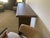 White oak console table; protective finish; brand new; after purchased by our interior designer, we realized it was too...