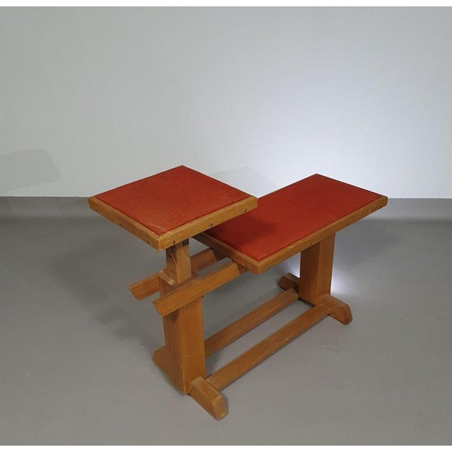 Wood Shoe Store Bench, 1950s For Sale - Image 7 of 18