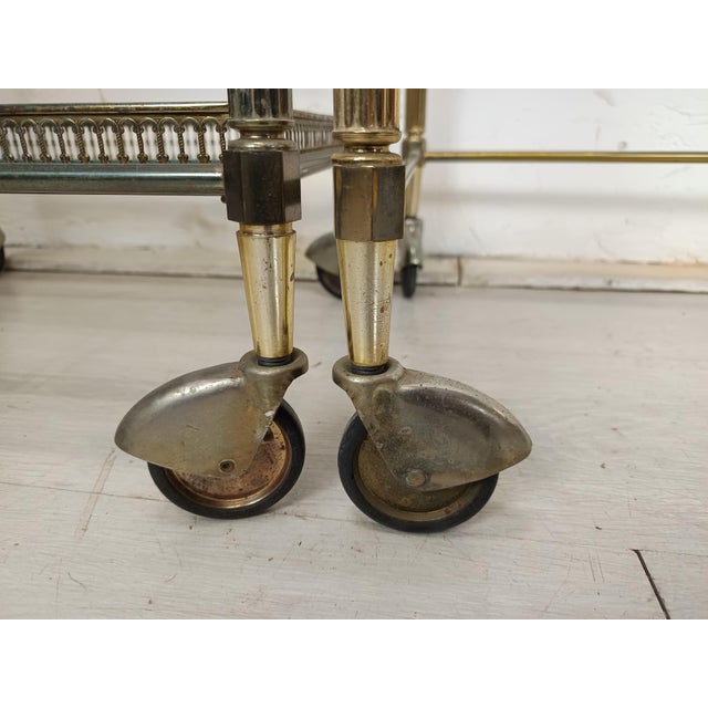 Vintage Gold Brass Nesting Tables, 1970s, Set of 3 For Sale - Image 15 of 16