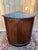 A Louis-Philippe period corner cabinet in mahogany and mahogany veneer on an oak frame, with a quarter-circle shape...