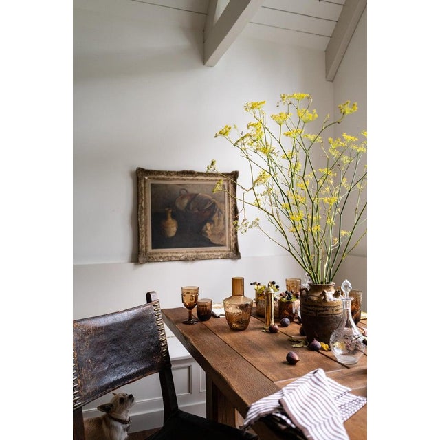 Early 20th Century Still Life With Earthenware and Linen, Attributed to Kief Vukovic, Oil on Canvas For Sale